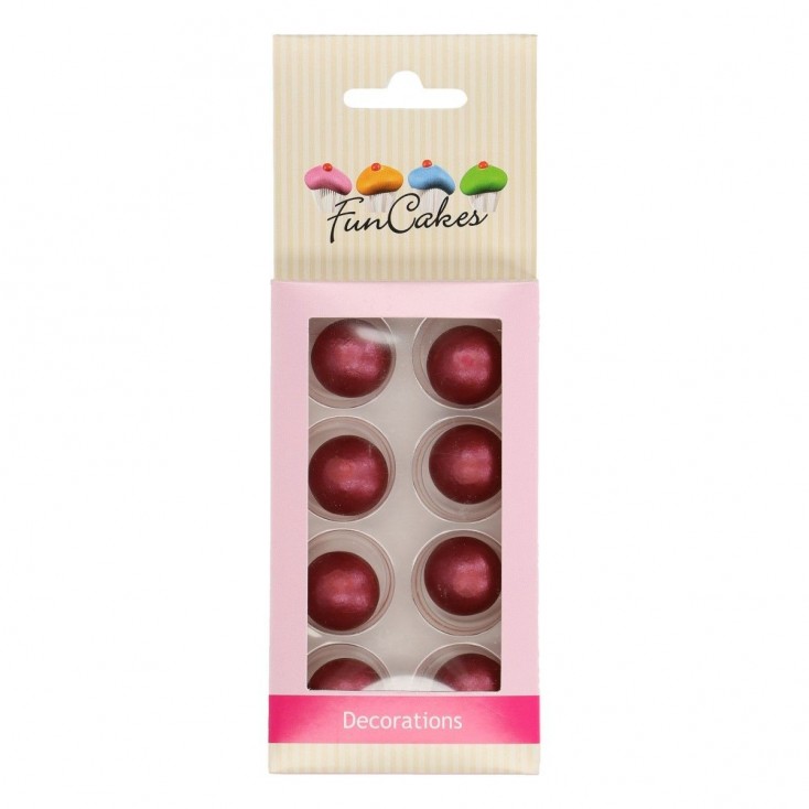 FunCakes Edible Pearl Choco Balls Bronze 8pc