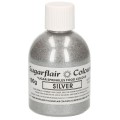 Spindintis spalvotas cukrus - sidabras (Silver), 100 g, Sugarflair