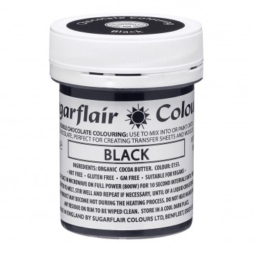Пищевой краситель для шоколада - черный (Black), 35 г, Sugarflair