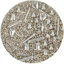 Pabarstukų mišinys "Silver Medley", 65 g, FunCakes