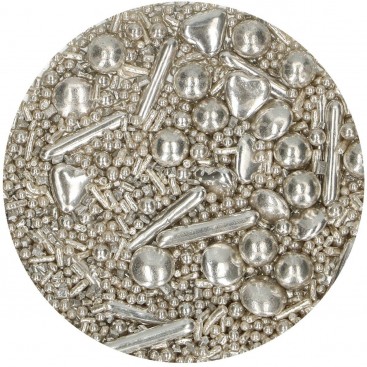 Pabarstukų mišinys "Silver Medley", 65 g, FunCakes