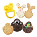Easter basket and bunny cookie cutters, Decora