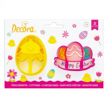 Chick and egg cookie cutters, Decora