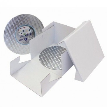 Torto dėžė su sidabrinių padėklu (30,5x30,5x15cm) PME