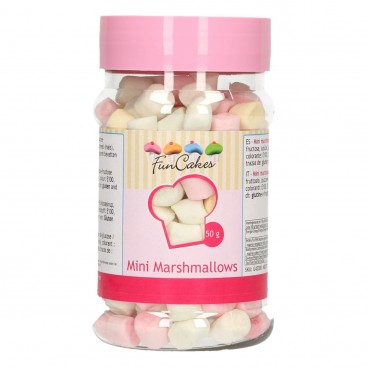 Pabarstukai - zefyriukai "Mini marshmallows", 50 g, FunCakes