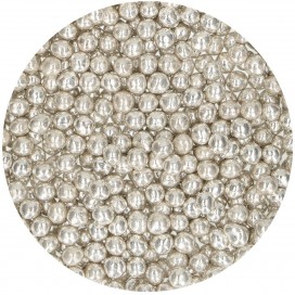 FunCakes Soft Pearls - Metallic Silver 55 g