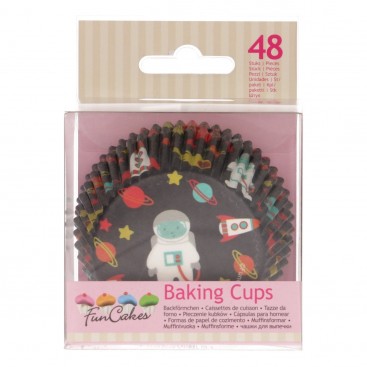 FunCakes Baking Cups -Space- pk/48