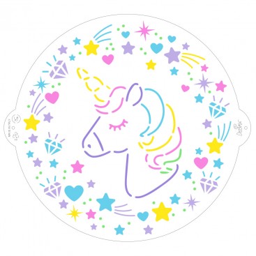 Decora Unicorn stencil