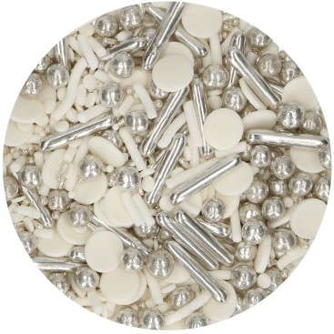 FunCakes Sprinkle Medley -Silver Chic- 65g