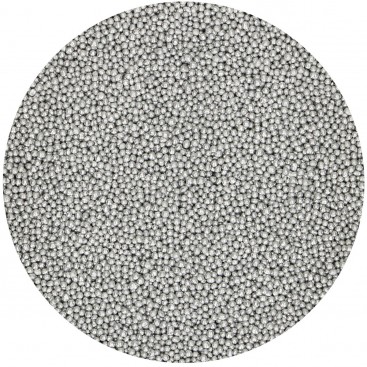 Pabarstukai - smulkūs perliukai sidabriniai, 80 g, FunCak