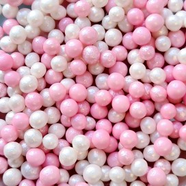 FunCakes Soft Pearls -Pink/White- 50g