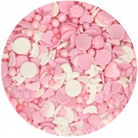 Pabarstukų mišinys "Baby Girl Medley", 50 g, FunCakes