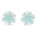 Съедобные декорации - белые/голубые снежинки, FunCakes (6 шт.)