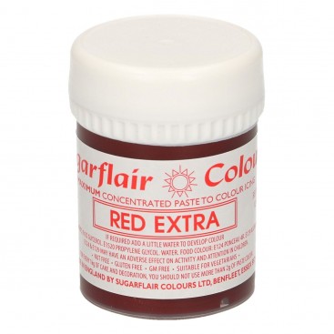 Sugarflair stiprios koncentracijos geliniai - raudona (Red EXTRA) - 42g
