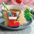 Sausainių formelių rinkinys "Kalėdų eglė ir batas", Decora