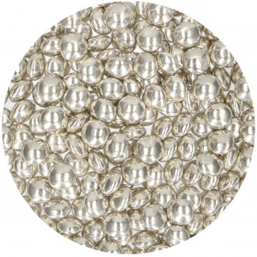 FunCakes Choco Lentils Metallic Silver 80 g