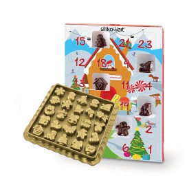 Silikoninė formelė šokoladui "Advento kalendorius", Silikomart