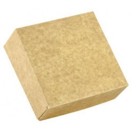 Бумажная коричневая коробочка 14x14x5 cm