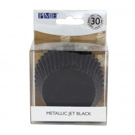 PME Baking Cups Metallic Jet Black pk/30