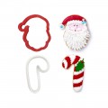Decora Santa Claus and candy cane cutter
