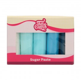 FunCakes Sugar Paste Multipack Blue Colour Palette 5x100 g