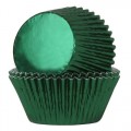Бумажные формы для кексов - зеленый (Green), HOM (24 шт.)