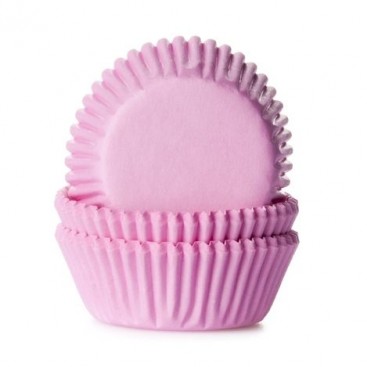 Бумажные MINI формы для кексов - розовый (Light Pink), HOM (60 шт.)