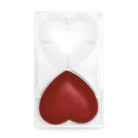 Форма для шоколадных конфет - Сердца (большие, Ø10 см), Decora