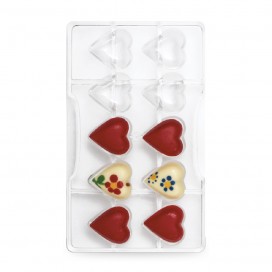 Форма для шоколадных конфет - Сердца (маленькие, Ø3 см), Decora