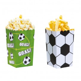 Бумажные коробочки для попкорна - Футбол, Decora (6 шт.)