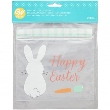 Plastikiniai maišeliai "Happy Easter", 18x18 cm, Wilton (20 vnt.)