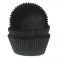 House of Marie Baking cups Black - pk/50