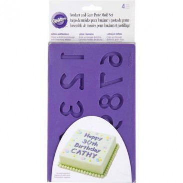 Силиконовый молд "Буквы и цифры", Wilton