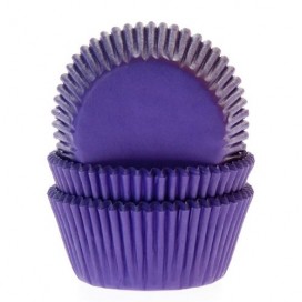 Бумажные формы для кексов - фиолетовый (Purple/Violet), HOM (50 шт.)