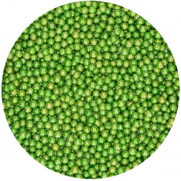 FunCakes Sugar Pearls Medium Metallic Green 80 g