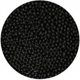 Pabarstukai - perlai juodi (4 mm), 80 g, FunCakes