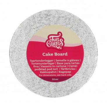 FunCakes Cake Board Round Ø15 cm - Silver