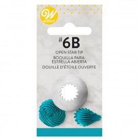 Wilton Decorating Tip Nr.6B Open Star Carded