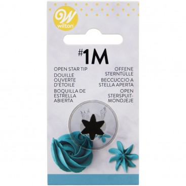 Wilton Decorating Tip Nr.1M Open Star Carded
