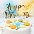 Декорация (топпер) "Happy Birthday Gold", Party Deco