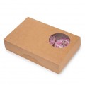Коробка для пончиков (6), крафтовая с окошком