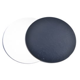 Trisluoksnis padėkliukas ø28 cm (juoda/balta)