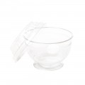 Container with cover - transparent, 10 cm