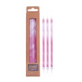 PME Candles Tall - Pink marble candles pk/6