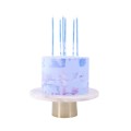 PME Candles Tall - Blue marble candles pk/6
