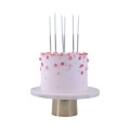 PME Candles Tall - Silver Glitter candles pk/6