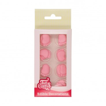 Съедобные украшения - розовые детские ножки, Funcakes