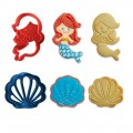 Decora cookie cutters Mermaid and shell