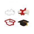 Decora cookie cutters Diploma and Graduation Hat