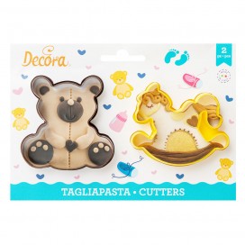 Decora cookie cutters Teddy bear and Horse